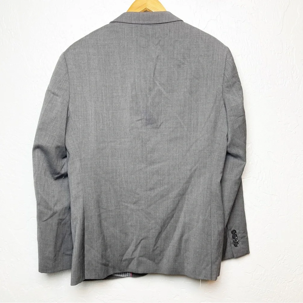 Rockin Sartorial Mens 40S Sport Coat Medium Grey Wool Blend